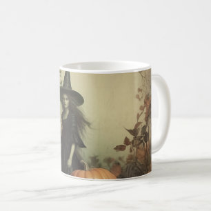 Caneca De Café Vintage Halloween Witchcraft (3)