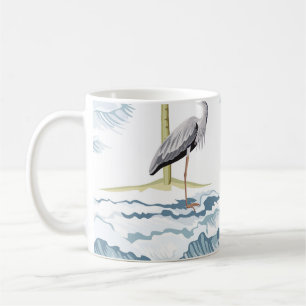 Caneca De Café Vintage havaiana, padrão floral de verão.