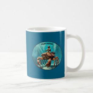 Caneca De Café Vintage Helmet Diver dirigindo um URM de caranguej