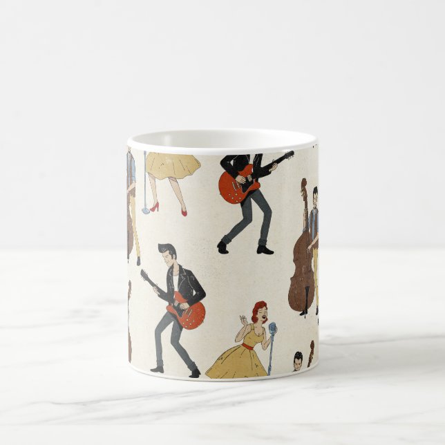 Caneca De Café Vintage Hillbill Rockers (Centro)