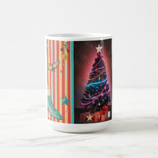 Caneca De Café Vintage Holiday Collage Design