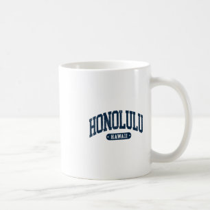 Caneca De Café Vintage Honolulu Havaí Oahu Lembrança Homens Mulhe