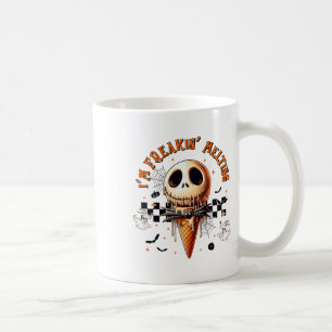 Caneca De Café Vintage Im Sorvete de fusão falsa Halloween Sp