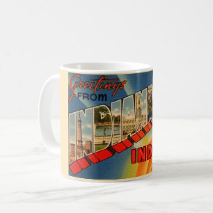 Caneca De Café Vintage Indianapolis, IN Mug