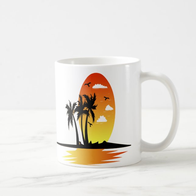 Caneca De Café Vintage Island Tours (Direita)
