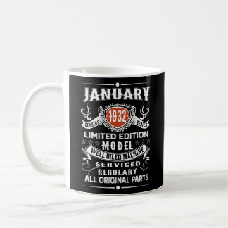 Caneca De Café Vintage January 1932 Limited Edition 90th