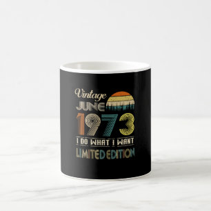 Caneca De Café Vintage Junho De 1973 What I Want Limited Edition