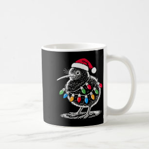 Caneca De Café Vintage Kiwi Bird Santa Hábita Nascimento de Natal