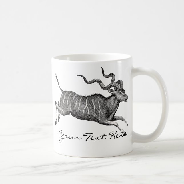 Caneca De Café Vintage Kudu (Direita)