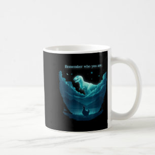 Caneca De Café Vintage Lembre Quem Você É Dinossauro Galinha 