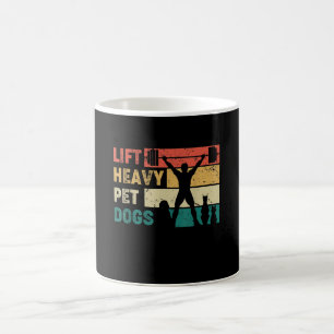 Caneca De Café Vintage Levanta Cães Pet Pesados Malhação Engra