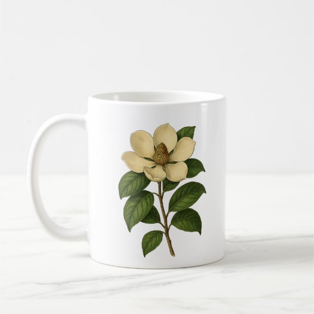 Caneca De Café Vintage magnolia (Esquerda)
