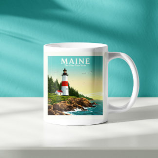 Caneca De Café Vintage Maine