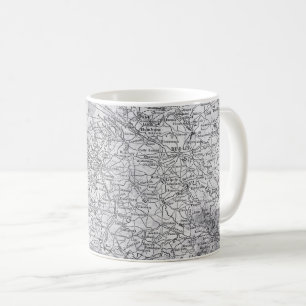 Caneca De Café Vintage Map of Europe - Alemanha, doação dos Pa
