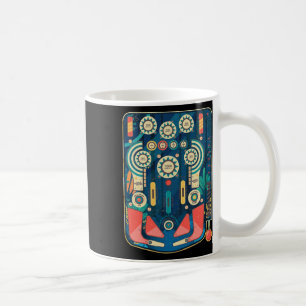 Caneca De Café Vintage - Máquina de Jogos de Arcade com Pinll Ret