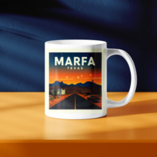 Caneca De Café Vintage Marfa Texas