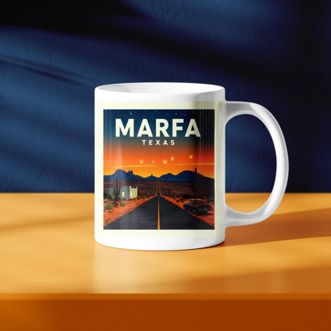 Caneca De Café Vintage Marfa Texas (Criador carregado)