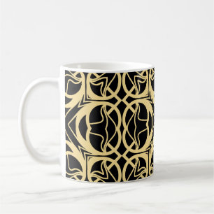 Caneca De Café Vintage marinheiros geométricos modernos de deco d