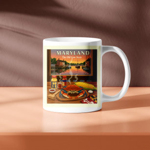 Caneca De Café Vintage Maryland