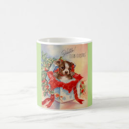 Caneca De Café Vintage Meio século Belo Bebê Boston Terrier