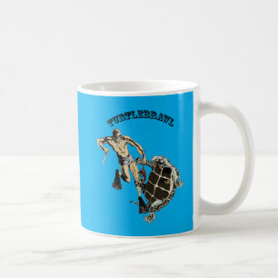 Caneca De Café Vintage mergulhava numa tartaruga sobre uma lagost