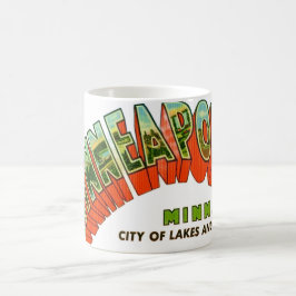 Caneca De Café Vintage Minneapolis Postcard