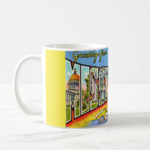 Caneca De Café Vintage Mississippi Saudações