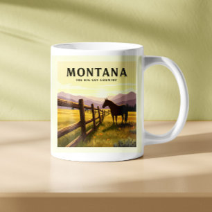 Caneca De Café Vintage Montana