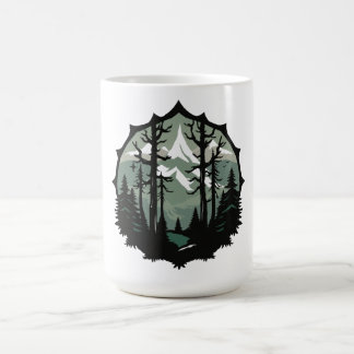 Caneca De Café Vintage Mountain