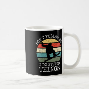 Caneca De Café Vintage não me segue Eu faço coisas estúpidas Lega
