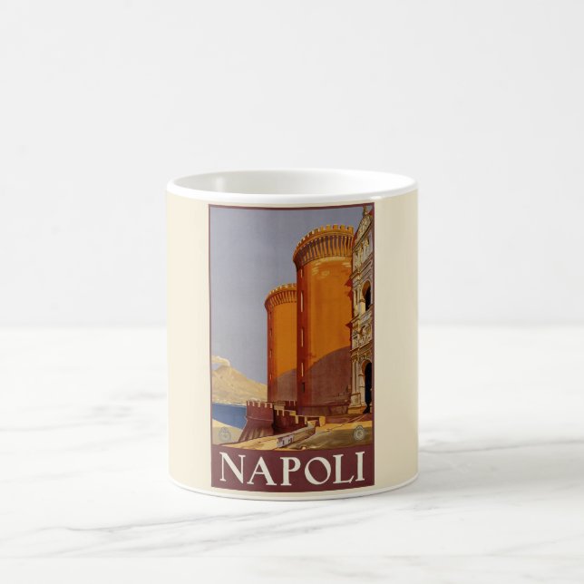 Caneca De Café Vintage Napoli Poster - Itália (Centro)