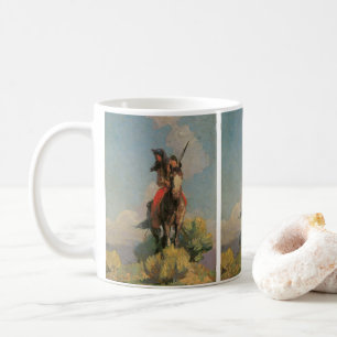 Caneca De Café Vintage Nativos Americanos, Outlier Crow de Dunton