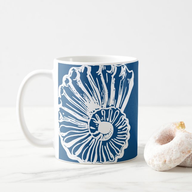 Caneca De Café Vintage Nautilus Sea Shell Mug (Com Donut)