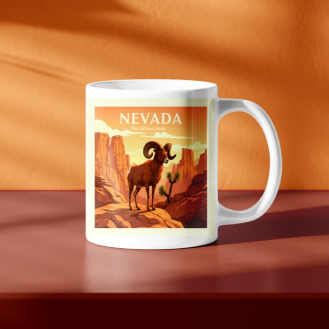 Caneca De Café Vintage Nevada (Criador carregado)