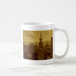 Caneca De Café Vintage New York Manhattan