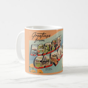 Caneca De Café Vintage North Carolina Mug