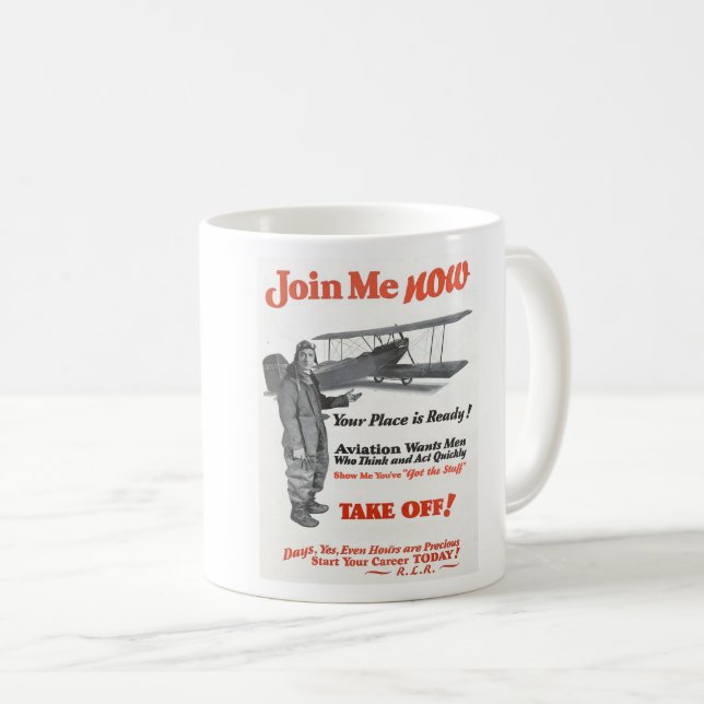CANECA DE CAFÉ VINTAGE NOSTALGIA PUBLICIDADE ANTECIPADA (Frente Esquerda)