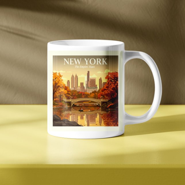 Caneca De Café Vintage Nova York (Criador carregado)