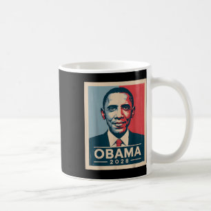 Caneca De Café Vintage Obama 2028 Engraçado Eleição Política Patr