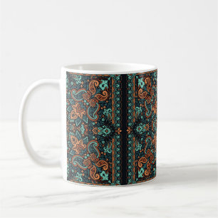 Caneca De Café Vintage ornnament paisley Bandana, cachecol de sed