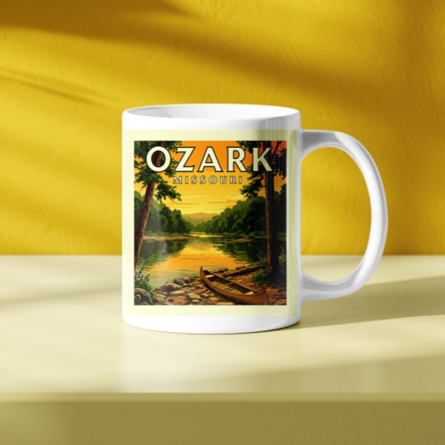 Caneca De Café Vintage Ozark Missouri (Criador carregado)