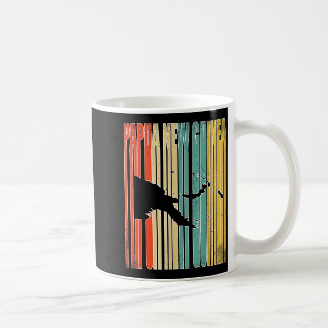 Caneca De Café Vintage Papua New Guinea  (Direita)