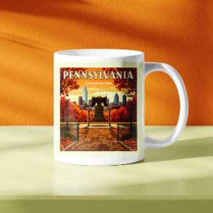 Caneca De Café Vintage Pensilvânia