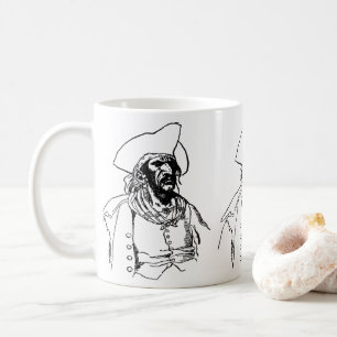 Caneca De Café Vintage Pirates, um desenho de Buccaneer de Howard