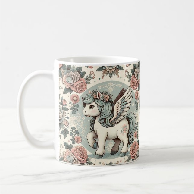 Caneca De Café Vintage Pony's Delightful Blooms (Esquerda)