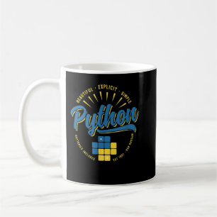 Caneca De Café Vintage Python Programming Language