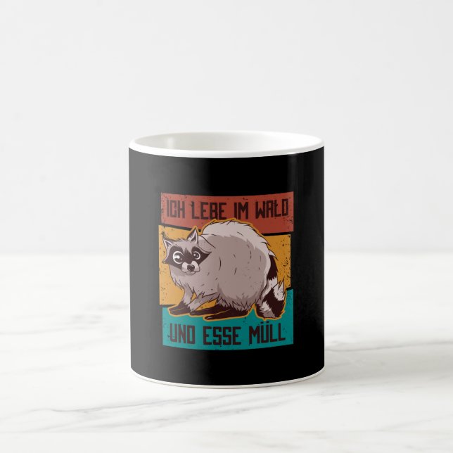 Caneca De Café Vintage Raccoon (Centro)