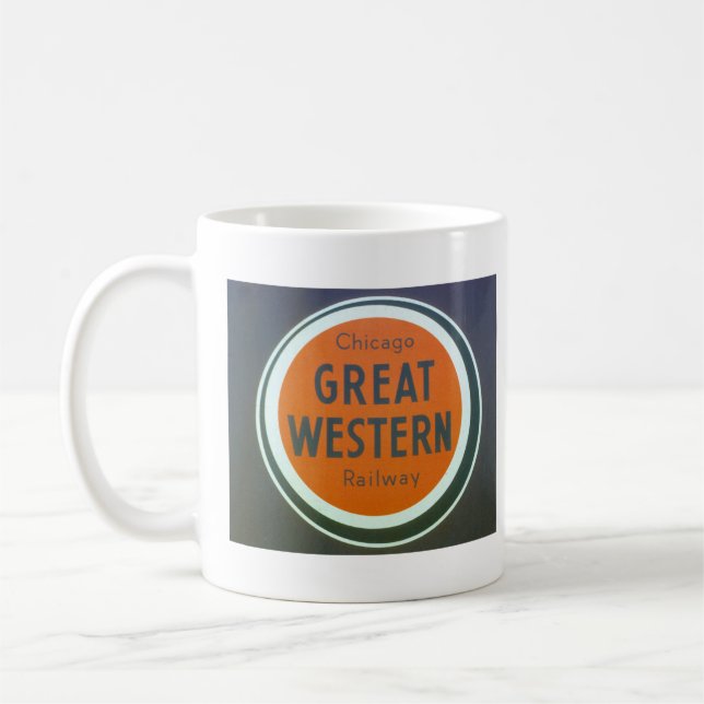 Caneca De Café Vintage Railroad Logo Mug (Esquerda)