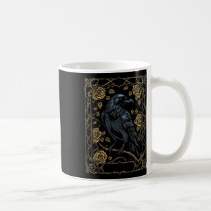 Caneca De Café Vintage Raven Tarot Card Gothic Wiccan Pagan Witan