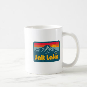 Caneca De Café Vintage Retro 70s 80s Salt Lake City Utah Mountain